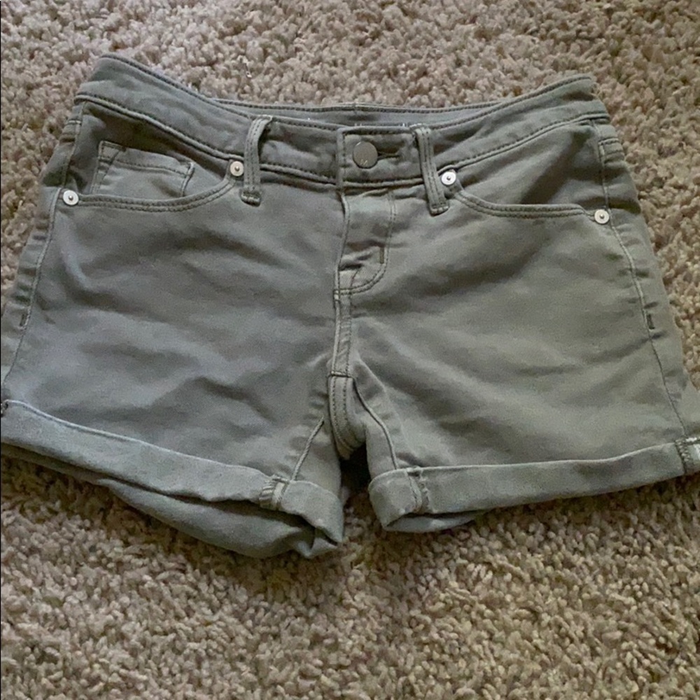 Light Green Jean Shorts